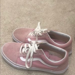 Pink vans size 7 barely worn